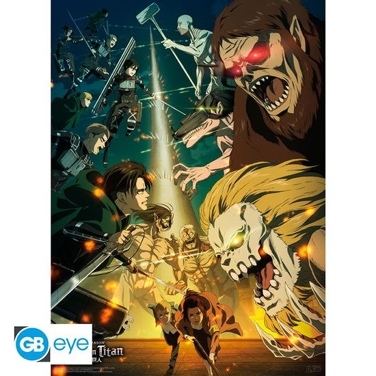 Cover for Kleines Poster · ATTACK ON TITAN - Poster Paradis vs Marley (52x3 (Toys) (2019)