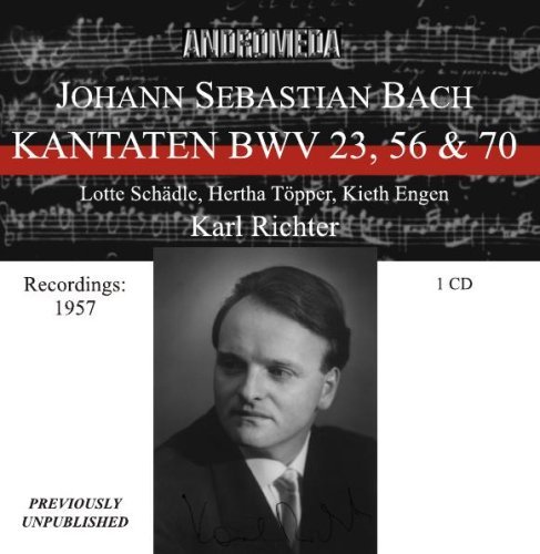 Cover for Bach,j.s. / Richter · Kantaten Bwv 23 56 &amp; 70 (CD) (2012)