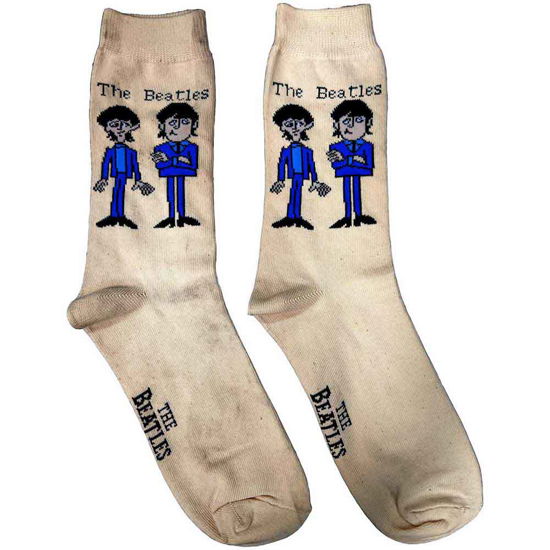 Cover for The Beatles · The Beatles Ladies Ankle Socks: Cartoon Standing (UK Size 4 - 7) (TØJ) [Neutral - Ladies edition]