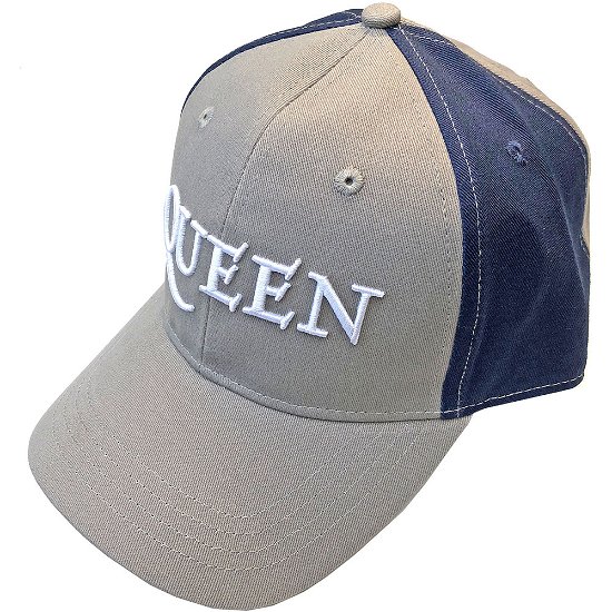 Cover for Queen · Queen Unisex Baseball Cap: Logo (2 Tone) (Kläder) [Grey, Blue - Unisex edition]