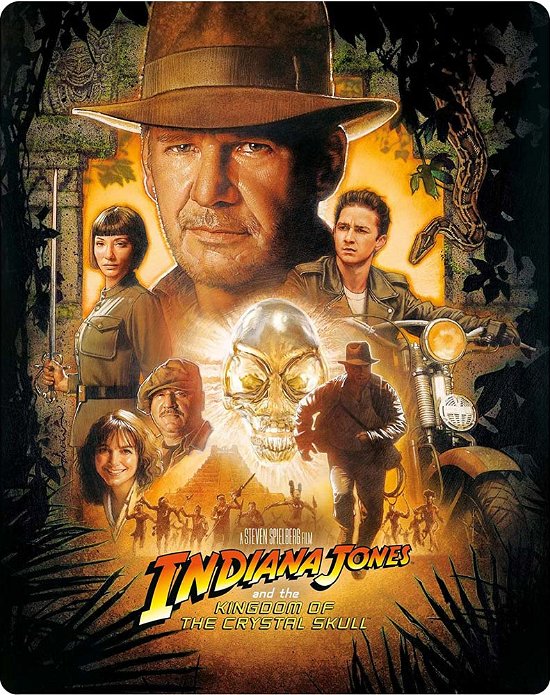 Cover for Indiana Jones  Kotcs Uhd BD Steelbook · Indiana Jones And The Kingdom Of The Crystal Skull Limited Edition Steelbook (4K Ultra HD) (2022)