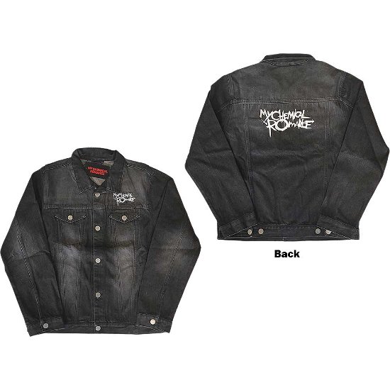 My Chemical Romance Unisex Denim Jacket: Logo (Back Print) - My Chemical Romance - Koopwaar -  - 5056561014432 - 