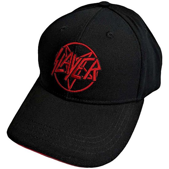 Slayer Unisex Baseball Cap: Pentagram Logo - Slayer - Merchandise -  - 5056561098432 - 