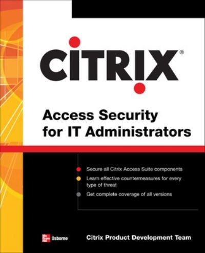 Cover for Citrix Engineering Team · Citrix® Access Suite Security for IT Administrators (Pocketbok) [Ed edition] (2006)