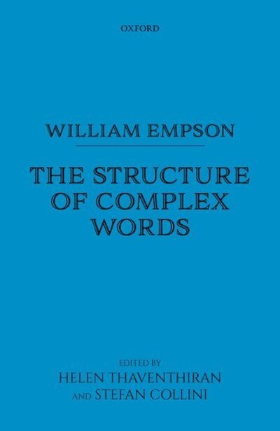 Cover for William Empson · William Empson: The Structure of Complex Words (Hardcover Book) (2020)