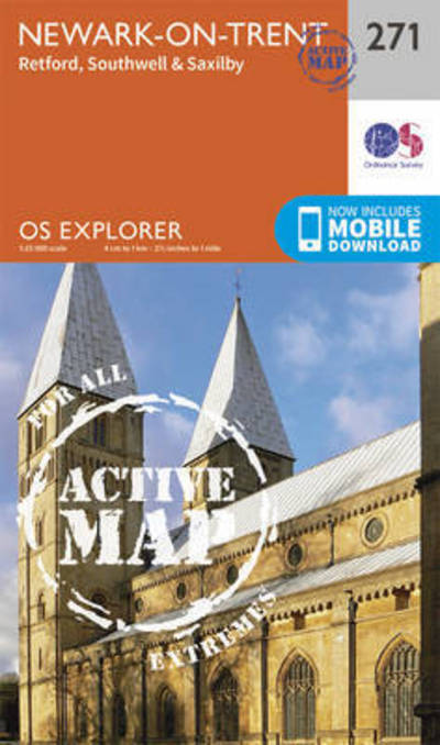Cover for Ordnance Survey · Newark-On-Trent - OS Explorer Active Map (Map) [September 2015 edition] (2015)