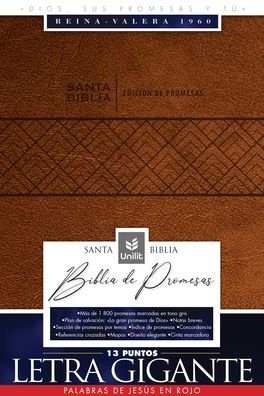Cover for Unilit · Santa Biblia de Promesas Reina Valera 1960 Letra Gigante 13 puntos | Caf | Indice (Pocketbok) (2022)