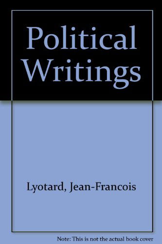 Cover for Jean-Francois Lyotard · Political Writings (Hardcover Book) (1993)