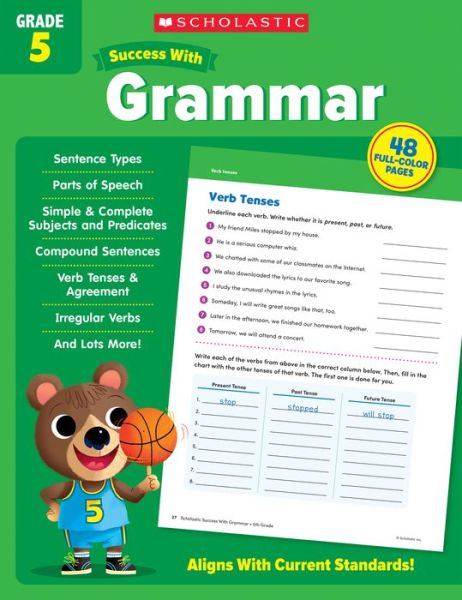 Cover for Scholastic Teaching Resources · Scholastic Success with Grammar Grade 5 (Paperback Book) (2022)