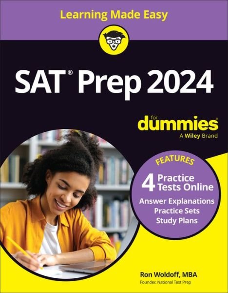 Cover for Woldoff, Ron (National Test Prep) · Digital SAT Prep 2024 For Dummies: Book + 4 Practice Tests Online, Updated for the NEW Digital Format (Pocketbok) (2023)