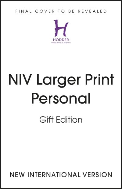 Cover for New International Version · NIV Larger Print Personal Teal Soft-Tone Bible: Gift edition (Paperback Book) (2023)