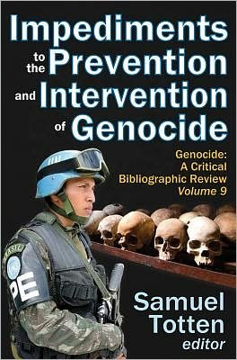 Cover for Samuel Totten · Impediments to the Prevention and Intervention of Genocide - Genocide: A Critical Bibliographic Review (Hardcover bog) (2013)