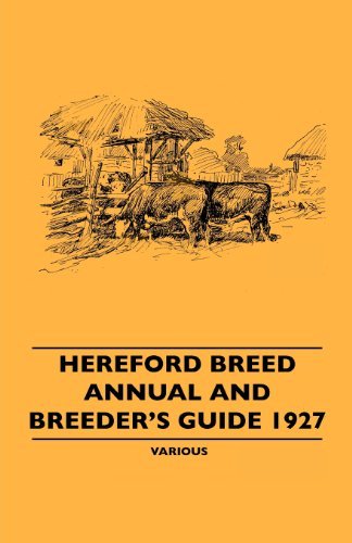 Cover for Hereford Breed Annual and Breeder's Guide 1927 (Paperback Bog) (2010)