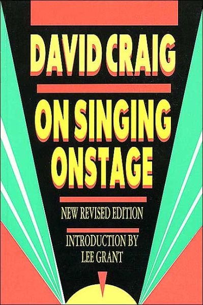 Cover for David Craig · On Singing Onstage - Applause Acting Series (Taschenbuch) [Revised, Subsequent edition] (1990)