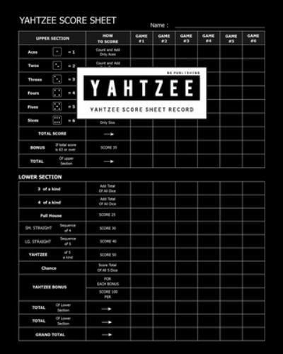 Cover for Bg Publishing · BG Publishing Yahtzee Score Record (Paperback Book) (2019)