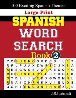 Cover for Jaja Media · Large Print SPANISH WORD SEARCH Book; 2 (Paperback Book) (2019)