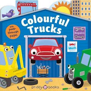 Cover for Priddy Books · Colourful Trucks - Tiny Tots Peep Through (Board book) (2021)