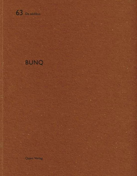 Cover for Heinz Wirz · Bunq (Paperback Book) (2016)