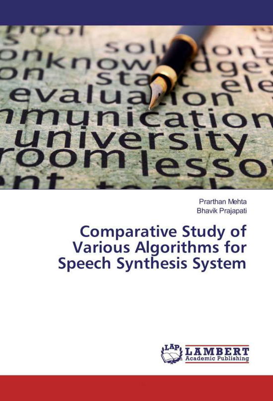 Cover for Mehta · Comparative Study of Various Algo (Book)