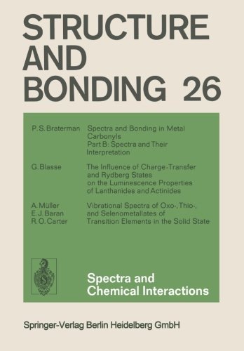 Cover for Xue Duan · Spectra and Chemical Interactions - Structure and Bonding (Pocketbok) [Softcover reprint of the original 1st ed. 1976 edition] (2013)
