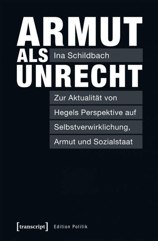 Cover for Schildbach · Armut als Unrecht (Book)