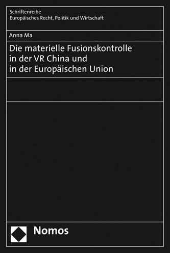 Cover for Ma · Die materielle Fusionskontrolle in d (Bok) (2019)