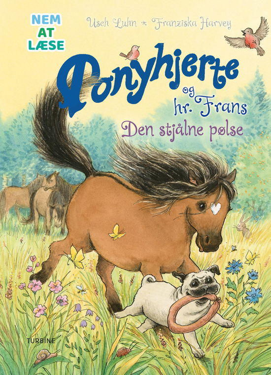 Cover for Usch Luhn · Ponyhjerte og hr. Frans - Den stjålne pølse (Hardcover Book) [1e uitgave] (2024)