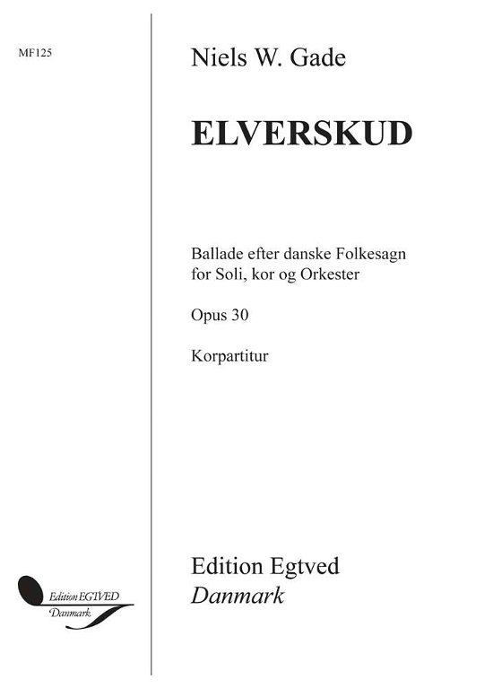 Cover for Niels W. Gade · Elverskud (Book) [1e uitgave] (2001)