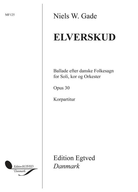 Cover for Niels W. Gade · Elverskud (Book) [1º edição] (2001)