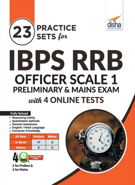 Cover for Disha Experts · 23 Practice Sets for Ibps Rrb Officer Scale 1 Preliminary &amp; Mains Exam with 4 Online Tests (Paperback Book) (2019)