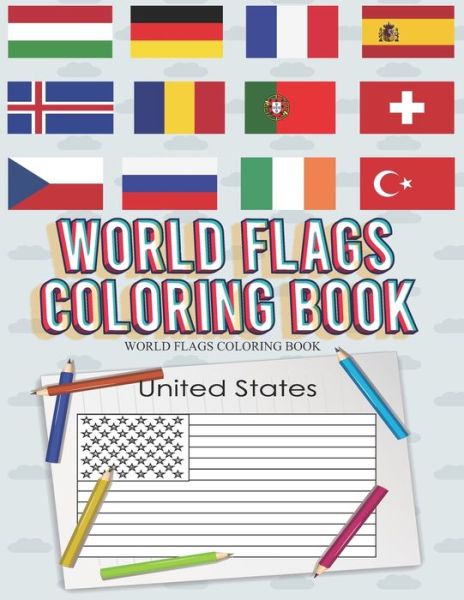 Cover for Barkoun Press · World Flags Coloring Book (Paperback Book) (2020)