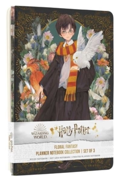 Harry Potter: Floral Fantasy Planner Notebook Collection (Set of 3) - Insight Editions - Kirjat - Insight Editions - 9798886631432 - tiistai 6. kesäkuuta 2023