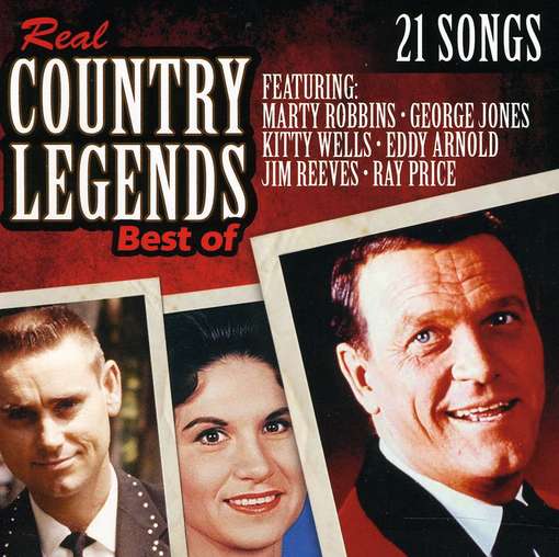 Cover for Various Artists · REAL COUNTRY LEGENDS-21 SONGS-Marty Robbins,George Jones,Kitty Wells,E (CD) (2023)