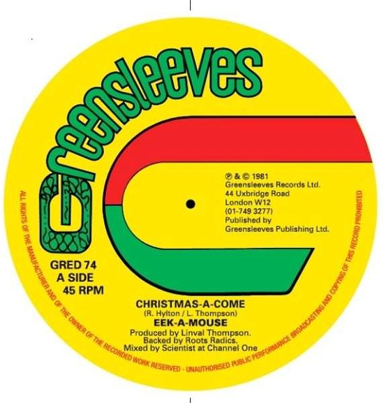 Cover for Eek-A-Mouse · Christmas-A-Come (LP) [Limited edition] (2014)