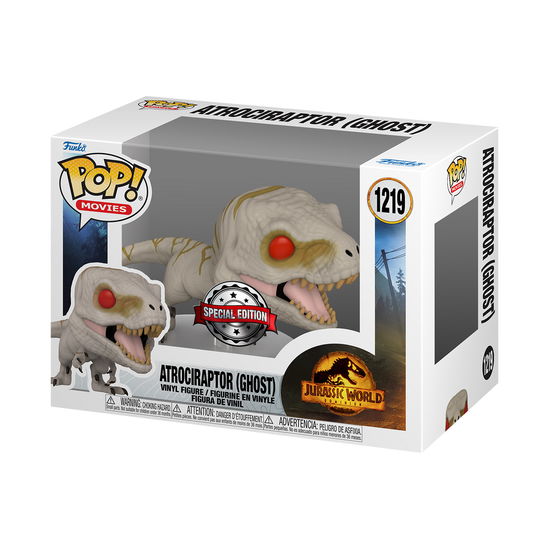 Jurassic World 3 - Atrociraptor (Ghost) (Vinyl Figure 1219) - Jurassic World: Funko Pop! Movies - Merchandise - Funko - 0889698558433 - April 19, 2023