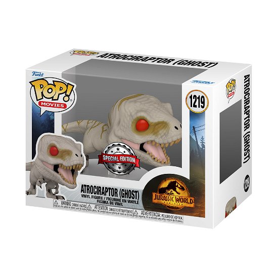 Cover for Jurassic World: Funko Pop! Movies · Jurassic World: Funko Pop! Movies - Jurassic World 3 - Atrociraptor (ghost) (vinyl Figure 1219) (Toys) (2023)