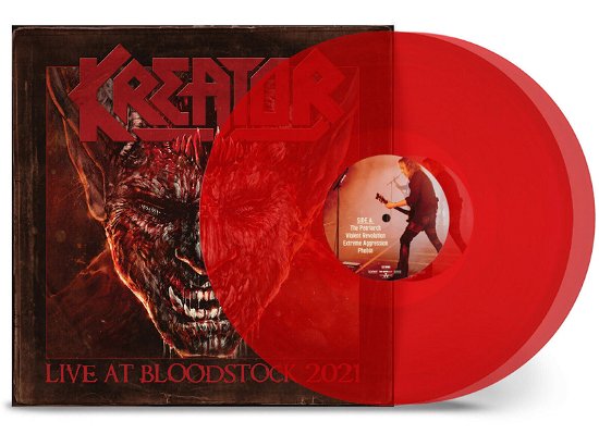 Cover for Kreator · Live At Bloodstock 2021 (2LP/Transparent Red Vinyl (LP) (2022)