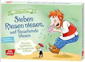 Cover for Hildegard Kunz · Sieben Riesen niesen, weil Nieselwinde bliesen (Cards) (2021)