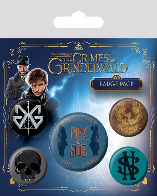 Cover for Fantastic Beasts · Fantastic Beasts - The Crimes Of Grindelwald (Pin Badge Pack) (MERCH)