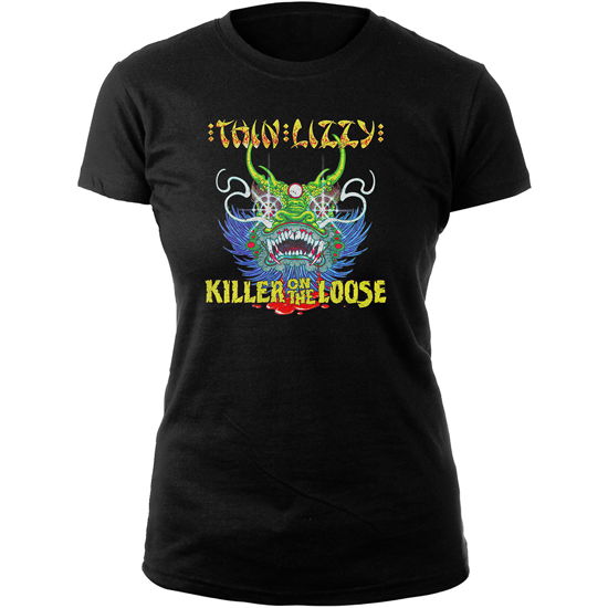 Cover for Thin Lizzy · Thin Lizzy Ladies T-Shirt: Killer Lady (Black) (T-shirt) [size L] [Black - Ladies edition] (2019)