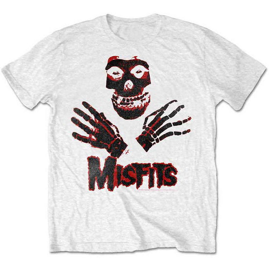 Cover for Misfits · Misfits Kids T-Shirt: Hands (13-14 Years) (T-shirt) [size 13-14yrs] [White - Kids edition]