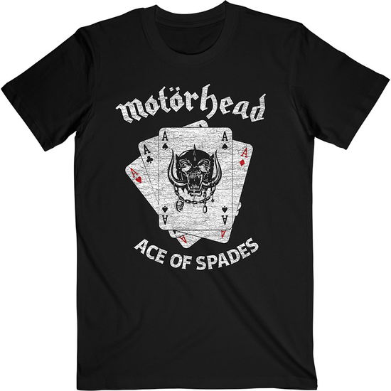 Motorhead Unisex T-Shirt: Flat War Pig Aces - Motörhead - Merchandise -  - 5056368674433 - May 21, 2021