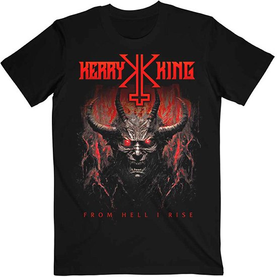 Kerry King Unisex T-Shirt: From Hell I Rise Cover - Kerry King - Fanituote -  - 5056737241433 - 