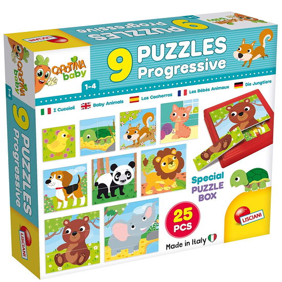 Cover for Carotina · Carotina - 9 Progressive Baby Puzzle - Cuccioli (MERCH)