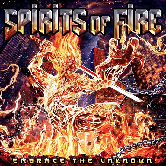Cover for Spirits Of Fire · Embrace The Unknown - Orange Marble (LP) (2022)