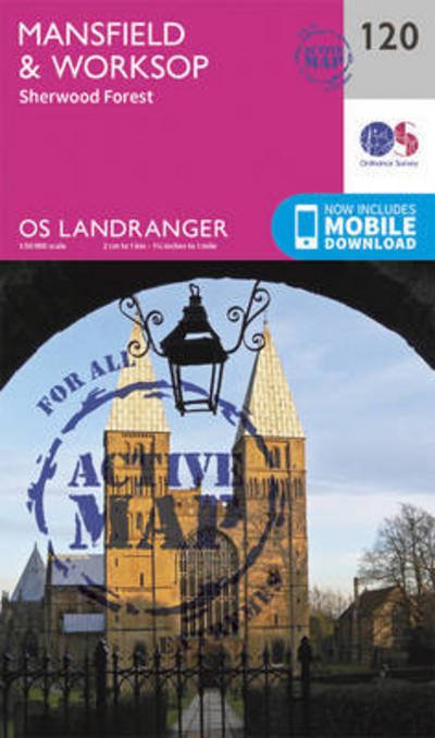 Cover for Ordnance Survey · Mansfield &amp; Worksop, Sherwood Forest - OS Landranger Active Map (Map) [February 2016 edition] (2016)