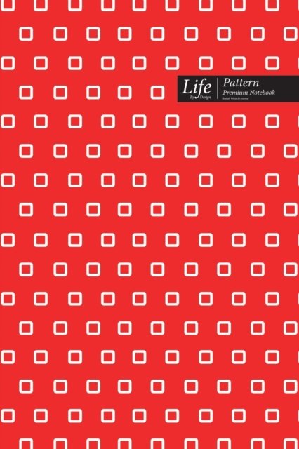 Cover for Design · Square Pattern Composition Notebook, Dotted Lines, Wide Ruled Medium Size 6 x 9 Inch (A5), 144 Sheets Red Cover (Paperback Book) (2020)