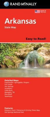 Cover for Rand McNally · Rand McNally Easy to Read: Arkansas State Map (Paperback Bog) (2021)