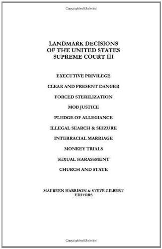 Cover for Steve Gilbert · Landmark Decisions of the United States Supreme Court III (Taschenbuch) (2011)