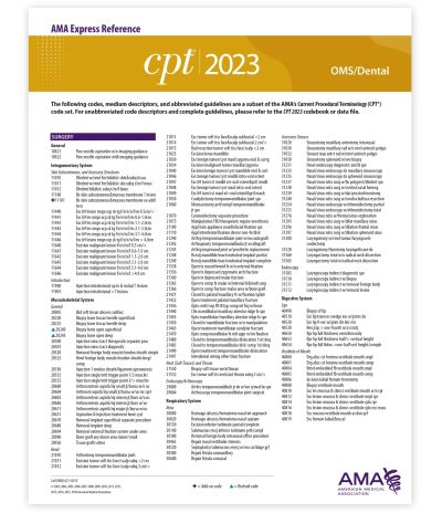 Cover for American Medical Association · CPT 2023 Express Reference Coding Card (Book) (2022)